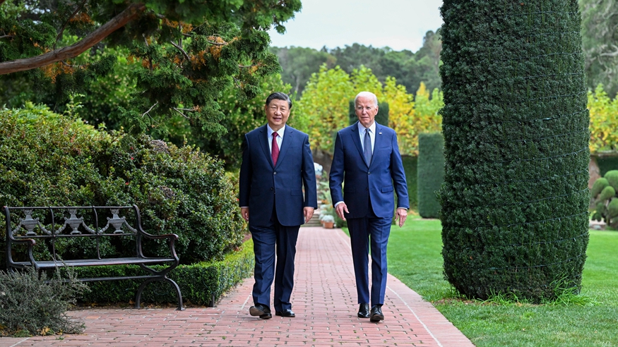 习近平同美国总统拜登举行中美元首会晤